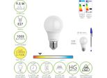 Lampadina Led Standard Con Filettatura E27. 9,5 Watt. Equivalente A 75 Watt. 1055 Lumen. Luce Calda (2700º K)