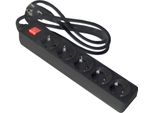 Onlex Cavo Interruttore Di Base 5 Prese 1,5 M Argento Argento Taglia Unica