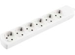 Onlex Presa Di Corrente Con Messa A Terra Senza Cavo 6 Prese Bianco Taglia Unica / Spina Ue 220V Bianco Taglia Unica
