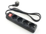 Onlex Cavo Interruttore Di Base 4 Prese 1,5 M Argento Argento Taglia Unica