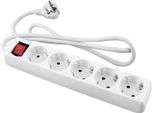 Onlex 5 Prese Con Interruttore Presa Multipla Trasparente Taglia Unica / Spina Ue 220V Trasparente Taglia Unica