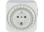 Onlex Mini Timer Meccanico Giornaliero 24H Bianco Bianco Taglia Unica