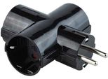 Adattatore Onlex A 3 Vie 10/ Tom A Terra Retrattile 4,8 Mm 16A Nero Nero Taglia Unica