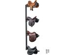 Portasella A Parete, 4 Livelli, Sella Da Cavallo Occidentale E Inglese, Risparmio Di Spazio, Design Robusto, Facile Installazione