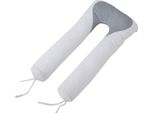Cuscino Per Il Corpo Intero Per La Gravidanza (A Forma Di U, Grigio Scuro)