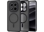 Magsafe Spacecase Custodia Magnetica Ibrida Per Poco X7 5G / Redmi Note 14 Pro 5G Nero