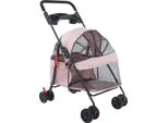Passeggino Per Cani - Passeggino Per Animali Domestici/Passeggino Per Gatti - Pieghevole - Per Cani E Gatti Di Piccola E Media Taglia - Passeggino Da Viaggio - Rosa