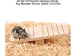 Piccolo Animale Domestico In Legno Ponte Altalena Giocattolo Criceto Mouse Gerbilli Cincillà