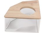 Criceto Bagno Box Ventilatore Ad Angolo Retto Acrilico Sicuro Criceto Bagno Di Sabbia Per Piccoli Animali Domestici Criceto