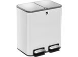 Helit H2405005 Helit The Classy MüLleimer 2X 12 L Weiß