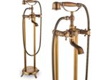 Miscelatore Per Vasca Freestanding Ari In Ottone Con Doccetta E Bocca Girevole