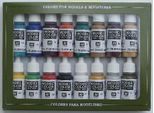 Model Color Vallejo 70142 Medieval Colors 16X 17Ml Aerografo Farbe