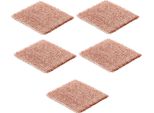 Set Di 5 Panni Di Rame Per La Pulizia Delle Pentole Spugna Di Rame Per La Pulizia Del Rame 15 X 15 Cm