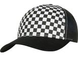 Flexfit By Yupoong Checkerboard Retro Trucker Cap RW7687 (Taglia Unica) (Nero/Bianco)