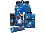 Sonic The Hedgehog - Set Di Zaini Mimetici NS6866 (Taglia Unica) (Blu/Nero)