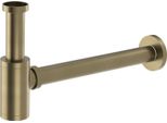 Sifone Per Lavabo 5/4", Bocca 32 Mm, Rotondo, Oro Opaco"