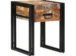 Syfax™ Tavolino Con Cassetto 40 X 40 X 50 Cm Legno Recuperato Massello
