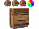 Syfax™ Armadio Da Notte Con Cassetto Legno Vecchio 71 X 34,5 X 75 Cm