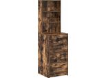 Syfax™ Credenza Rovere Fumo 40 X 41 X 135 Cm Legno Multistrato