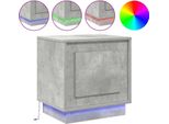 Syfax™ Armadio Da Notte Grigio Cemento 44 X 34,5 X 45 Cm