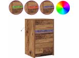 Syfax™ Armadio Da Notte Con Cassetto Legno Vecchio 38 X 34 X 61 Cm