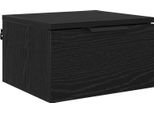 Syfax™ Armadio Da Notte Rovere Nero 34 X 30 X 20 Cm Legno Multistrato