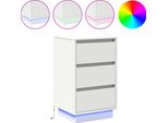 Syfax™ Armadio Da Notte Bianco 39 X 34,5 X 65 Cm Legno Multistrato