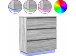 Syfax™ Armadio Da Notte Grigio 71 X 34,5 X 75 Cm Legno Multistrato