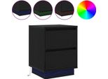 Syfax™ Armadio Da Notte Con Cassetto Rovere Nero 39 X 34,5 X 50 Cm