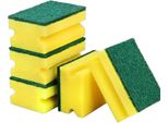 140 Pezzi Spugna Abrasiva 95X69X42Mm Set Di Spugne Per Pulizia Pentole Spugna Da Cucina Giallo