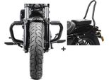 Set Crash Bar + Gommini + Sissy Bar Tampa S Per Harley Sportster 04-
