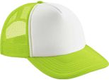 Beechfield - Cappello Trucker Per Bambini, Snapback BC7018 (Taglia Unica) (Lime/Bianco)