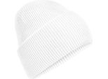 Beechfield - Berretto "Classic Deep"" Per Uomo/Donna Unisex, Con Polsino BC7029 (Taglia Unica) (Bianco)"
