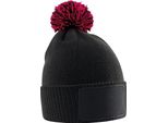 Beechfield - Berretto Per Bambini, Materiale 'Snowstar' RW11104 (Taglia Unica) (Nero/Rosso)