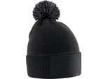 Beechfield - Berretto Per Bambini, Materiale 'Snowstar' RW11104 (Taglia Unica) (Nero/Grigio Grafite)