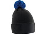 Beechfield - Berretto Per Bambini, Materiale 'Snowstar' RW11104 (Taglia Unica) (Nero/Blu Royal)
