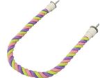 Uccello Corda Pergolato Divertente Colorato Swing Arrampicata Corda Di Cotone Uccelli Giocattoli Per Parrocchetti Pappagalli Pappagallini Uccelli D'amore Budgies 60Cm/23.6In