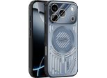 Custodia Magnetica Per Iphone 17 Pro Custodia Protettiva Antiurto In Alluminio Con Dissipazione Del Calore E Pellicola Trasparente Blu
