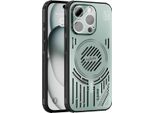 Custodia Magnetica Per Iphone 15 Pro Custodia Protettiva Antiurto In Alluminio Con Dissipazione Del Calore E Pellicola Trasparente Verde