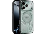 Custodia Magnetica Per Iphone 17 Pro Custodia Protettiva Antiurto In Alluminio Con Dissipazione Del Calore E Pellicola Trasparente Verde