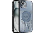 Custodia Magnetica Per Iphone 14 Custodia Protettiva Antiurto In Alluminio Con Dissipazione Del Calore E Pellicola Trasparente Blu