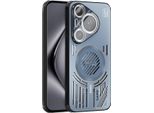Custodia Magnetica Per Huawei Pura 70 Pro/Pura 70 Pro+ Custodia Protettiva Antiurto In Alluminio Con Dissipazione Del Calore E Pellicola Per Lenti Blu