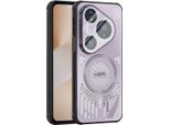 Custodia Magnetica Per Huawei Pura 80 Pro/Pura 80 Pro+ Custodia Protettiva Antiurto In Alluminio Con Dissipazione Del Calore E Pellicola Per Lenti Viola