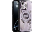 Custodia Magnetica Per Iphone 16 Pro Custodia Protettiva Antiurto In Alluminio Con Dissipazione Del Calore E Pellicola Trasparente Viola