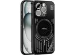 Custodia Magnetica Per Iphone 13 Pro Custodia Protettiva Antiurto In Alluminio Con Dissipazione Del Calore E Pellicola Trasparente Nera