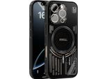 Custodia Magnetica Per Iphone 16 Pro Custodia Protettiva Antiurto In Alluminio Con Dissipazione Del Calore E Pellicola Trasparente Nera