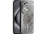 Custodia Magnetica Per Huawei Pura 70 Pro/Pura 70 Pro+ Custodia Protettiva Antiurto In Alluminio Con Dissipazione Del Calore E Pellicola Per Lenti Grigio