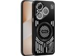 Custodia Magnetica Per Huawei Pura 80 Custodia Protettiva Antiurto In Alluminio Con Dissipazione Del Calore E Pellicola Per Lenti Nero
