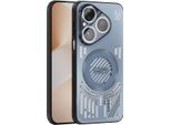 Custodia Magnetica Per Huawei Pura 80 Custodia Protettiva Antiurto In Alluminio Con Dissipazione Del Calore E Pellicola Per Lenti Blu