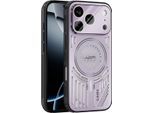 Custodia Magnetica Per Iphone 17 Pro Custodia Protettiva Antiurto In Alluminio Con Dissipazione Del Calore E Pellicola Trasparente Viola